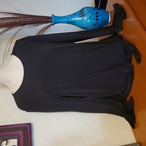 Micheal Kors Black Sheer Dress Top NWOT